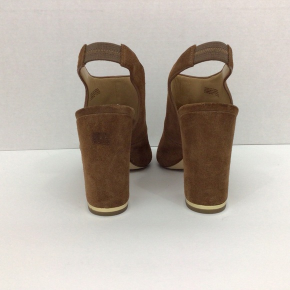 Michael Kors Brown Suede Chunky Heels, 8.5 - Picture 3 of 9